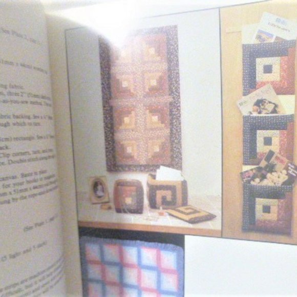 BK26 LOG CABIN QUILT Patterns Sue Saltkill Dover Needlework Series Magazine - Picture 6 of 7